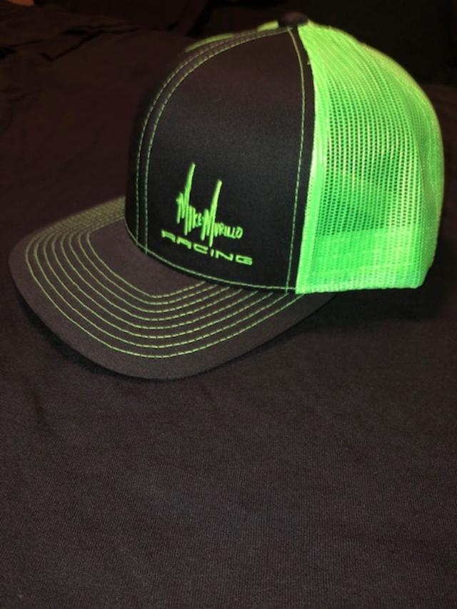 Black and Neon Green Mike Murillo Racing SnapBack Cap
